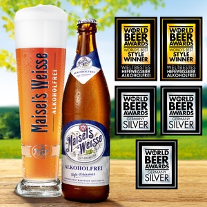 Maisel's Weisse Alkoholfrei überzeugt: Fünfte Top-Platzierung in Folge bei den World Beer Awards