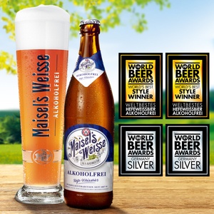 Vierte Weltklasse-Platzierung für Maisel’s Weisse alkoholfrei in Folge